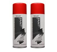 Lot de 2 Bombe de Peinture Rouge Métallisé 330ml - Spray Aérosol Décoration - BP51
