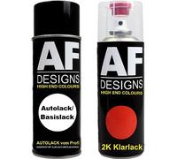 Lot de 2 bombes aérosol 2K pour Honda YR500M Mahasaja Or métallisé 2K Vernis de base 400 ml