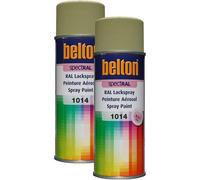 Lot De 2 Bombes De Peinture Belton Spectral Ral1014 Ivoire 400ml