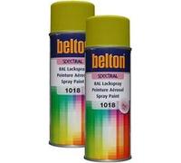 Lot de 2 bombes de peinture Belton Spectral RAL1018 Jaune zinc 400ml