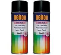 Lot de 2 bombes de peinture Belton Spectral RAL9005 Noir foncé 400ml