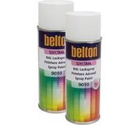 Lot de 2 bombes de peinture Belton Spectral RAL9010 Blanc pur brillant 400ml