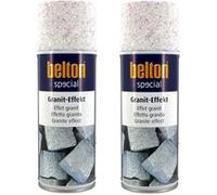 Lot de 2 bombes de peinture effet granit blanc Belton 400ml