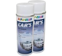 Lot de 2 bombes de peinture en spray Cars Dupli Color 385896 - Blanc brillant - 400 ml