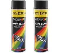 Lot de 2 bombes de peinture - noir mat - Motip G