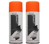 lot de 2 bombes de peinture - orange fluo - AMT Orange