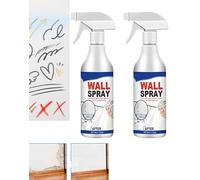 Lot de 2 bombes de peinture polyvalente pour réparation murale, peinture à base d'eau, peinture blanche à peler pour couvrir les taches, cache, peinture de plafond, détachant pour mur, plafond, mur