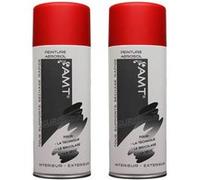 Lot de 2 bombes de peinture - rouge mat - AMT Rouge