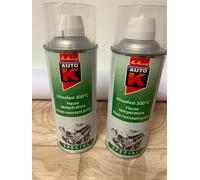 LOT DE 2 BOMBES DE VERNIS TRANSPARENT MOTEUR HAUTE TEMPÉRATURE AUTO K (1.1265.1)