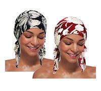 Lot de 2 bonnets Turban pré-noués pour femme - - Taille unique
