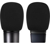 Lot de 2 bonnettes anti-pop en mousse pour microphone AKG P120,P220,P420,P820,C3000,C414 XLS,C414 XLII-Noir