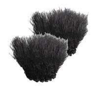 Lot de 2 bonnettes anti-vent en fibre synthétique pour appareil photo - Housse de microphone pour un son clair et net - Pour filmer en plein air et conditions météorologiques extrêmes