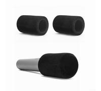 Lot de 2 bonnettes de microphone pour JBL PartyBox, éponge - Protection contre le vent - Lavable - Pour microphone à main - Anti-poussière et antibactérien pour la performance sur scène - Noir