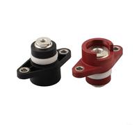 Lot de 2 bornes d'alimentation rondes en laiton 150 A avec boîtier ignifuge PA66 pour stockage d'énergie et utilisation électrique