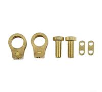 Lot de 2 bornes de batterie de rechange en laiton pur avec extrémités de câble compatibles avec voitures, camions, bus et New Energy