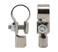 Lot de 2 bornes de câble de batterie de voiture en cuivre pur pour une connexion électrique sûre négative et positive dans les véhicules