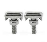 Lot de 2 bornes de câble de batterie en acier inoxydable M6 x 2 mm TBolt pour Cadillac et véhicules