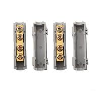 Lot de 2 borniers à vis répartiteurs de type I 1000 V 120 A pour câble métallique de 10 à 35 mm², conducteur en laiton PC ignifuge