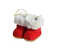 Lot de 2 bottes de Noël pour sapin de Noël, décoration de Noël pour la maison, le bureau, les sacs à bonbons suspendus, Père Noël, bonbons, bottes