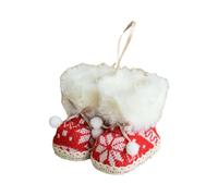 Lot de 2 bottes de Noël pour sapin de Noël, décoration de Noël pour la maison, le bureau, les sacs à bonbons suspendus, Père Noël, bonbons, bottes