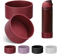 Lot de 2 Bottes en Silicone pour Bouteille d'eau Owala, Manchon de Protection pour Goudre Compatibles avec Owala Freesip 710 ml et 945 ml, Antidérapants et Résistantes aux Rayures (Rouge, 945ML)