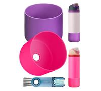 Lot de 2 bottes en silicone pour bouteilles d'eau Owala de 710 ml, brosse de nettoyage pour couvercle de tasse, coque de protection antidérapante pour bouteilles d'eau FreeSip, Twist et Flip en acier