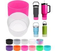 Lot de 2 bottes Stanley, fond en silicone pour bouteille Quencher Adventure de 120 ml, 880,5 g, IceFlow 591 ml, 850,5 g et gobelet Hydroflask de 340,2 à 700,4 g pour accessoires de tasse Stanley pour