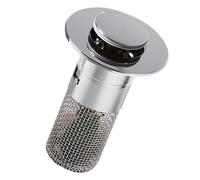 Lot De 2 Bouchon De Lavabo, Bonde Lavabo Bouchon De Vidange pour Trous De Vidange De 33 À 35mm, Pop Up Bouchon De Vidage, Filtre D'évier Bouchon D'évier en Acier Inoxydable pour Cuisine Salle De Bain