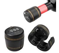 Lot de 2 bouchons à combinaison pour bouteille de vin, serrure à code pour bouteille de whisky, serrure à code