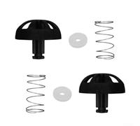 Lot de 2 bouchons à ressort de rechange pour cafetière - Compatible avec Mr Coffee pour Black Decker Beach - Composant de réparation de panier d'infusion à élasticité améliorée en plastique résistant