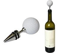 Lot de 2 bouchons à vin réutilisables en forme de balle de golf pour bar, cuisine, vacances, mariage