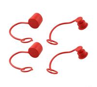 Lot de 2 bouchons anti-poussière pour raccords rapides hydrauliques avec joint plat en PVC robuste et caoutchouc résistant aux intempéries et à la déchirure pour protéger contre la saleté et