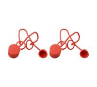 Lot de 2 bouchons anti-poussière pour raccords rapides hydrauliques avec joint plat en PVC robuste et caoutchouc résistant aux intempéries et à la déchirure pour protéger contre la saleté et