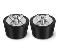 Lot de 2 Bouchons d’Hivernage Piscine 2" à 2,5", Bouchons Expansibles en Caoutchouc avec Boulon INOX pour Skimmer et Refoulement(1.5 to 1.75 inch)