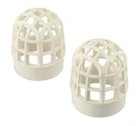 Lot de 2 bouchons d'aération de toit pour évacuation d'eau de pluie (pour | Design à billes surélevées, bloque les feuilles et les brindilles, empêche les obstructions, l'évacuation rapide de l'eau de