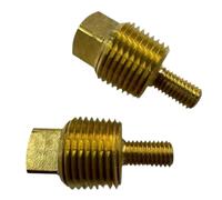 Lot de 2 bouchons d'anode en zinc compatibles avec les modèles de navires marins, modèles de moteurs hors-bord, modèles de bateaux Penta 838928 2001 2003 AD AQA AQD BB D11 D12 D4 D5 D6 D7 D9 TAMD