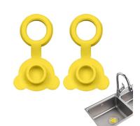 Lot de 2 bouchons de baignoire en silicone - En forme - Anti-fuite - Pour enfants, filles, enfants, salle de bain, baignoire, lavabo