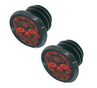 Lot de 2 bouchons de cintre VTT Gist Switch Skull Noir