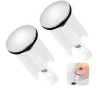 Lot de 2 bouchons de lavabo universels - 40 mm - Pour tous les lavabos et bidets courants du commerce - Étanches