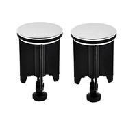 Lot de 2 bouchons de lavabo universels pour salle de bain 40 mm bouchon lavabo salle de bain Bonde Universelle pour évier bonde évier Contre Les Mauvaises odeurs