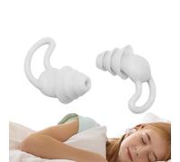 Lot de 2 bouchons de protection auditive imperméables en silicone pour concert et bruit, pour fête, maison, vacances, hôtel, appartement, résidence