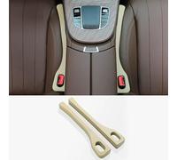 Lot de 2 Bouchons de Remplissage d'espace pour siège Auto Kia Telluride Seltos XCeed Morning Side Seat Gap Brown (Beige)