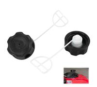 Lot de 2 Bouchons de Réservoir de Carburant en Plastique Durable pour Débroussailleuse, Compatible avec Moteurs 33CC, 43CC, 52CC, Modèles CG330, CG430, CG520, BC430, BC520，Sécuritaire et pratique