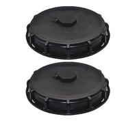 Lot de 2 bouchons de réservoir IBC, couvercle supérieur de baril de tonne d'échappement de réservoir d'eau DN150, capuchon supérieur de remplacement de couverture d'air, bouchon (plastique)