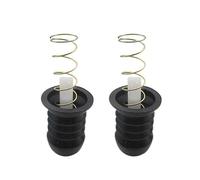 Lot de 2 bouchons de valve à ressort universels en caoutchouc pour machine à laver, joints de vidange d'eau pour machine à laver, joint d'étanchéité en caoutchouc pour robinet à ressort (D)