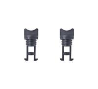 Lot de 2 bouchons de vidange de bateau 19 mm Filetage standard pour canoë Joint noir