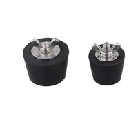 Lot de 2 bouchons de vidange de piscine d'hiver en acier inoxydable avec écrous papillon 32 mm et 38 mm pour fermeture saisonnière