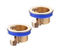 Lot de 2 bouchons de vidange de sol entièrement en cuivre - Anti-insectes - Anti-odeur - Désodorisation - Salle de bain - Égouttoir de sol en métal - Insectes - Siphon de sol - Toilettes de cuisine et