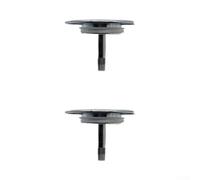 Lot de 2 bouchons de vidange en cuivre 43 mm | Installation sans outil, s'adapte aux canalisations standard pour baignoires et éviers, réutilisable et facile à nettoyer