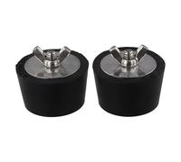 Lot de 2 bouchons d'expansion en caoutchouc pour l'hivernage - Accessoires de tuyau de piscine pour écumoire, lignes de retour et de nettoyage - 45 mm